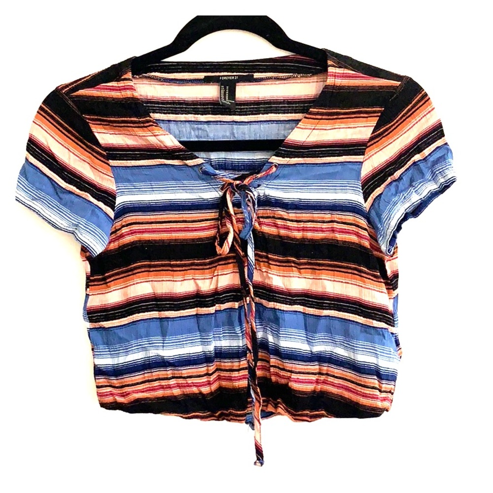 Striped Crop Top